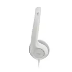 AUDÍFONOS DE COLOR BLANCO LOGITECH DE CABLE USB TIPO-A CON MICROFONO PARA COMPUTADORAS H390